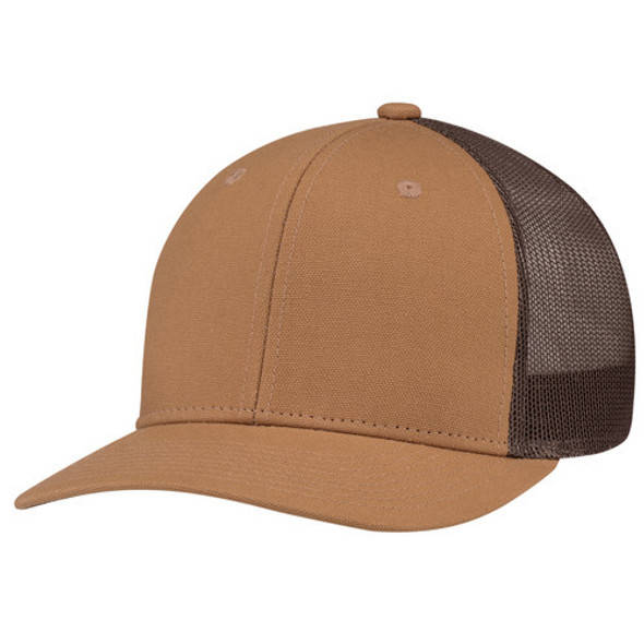 8D017M Duck-Canvas Pro Rounded Cap | Duck Canvas Brown/Brown