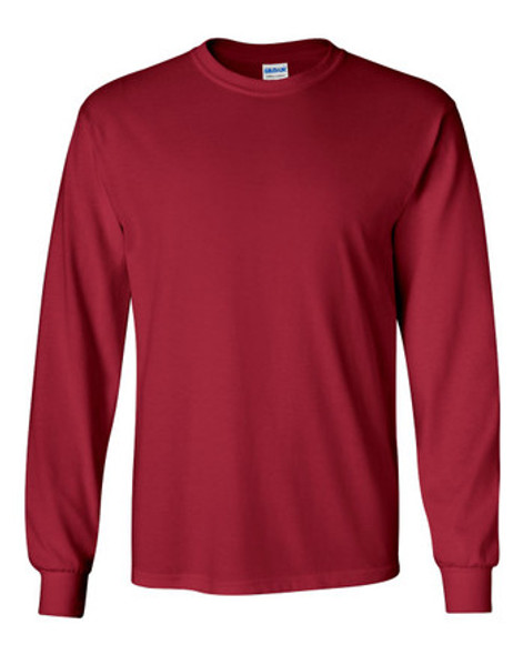 Gildan G240 Ultra Cotton® 6 oz. Long-Sleeve T-Shirt | Cardinal Red