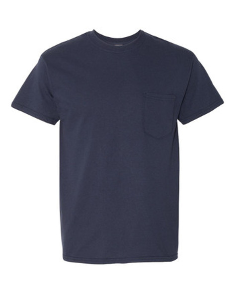 Gildan G530 Unisex Heavy Cotton™ Pocket T-Shirt | Navy