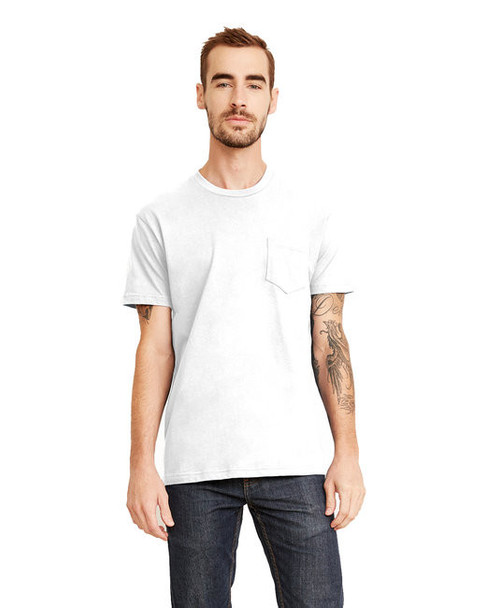 Next Level 3605 Unisex Pocket Crew T-Shirt | White