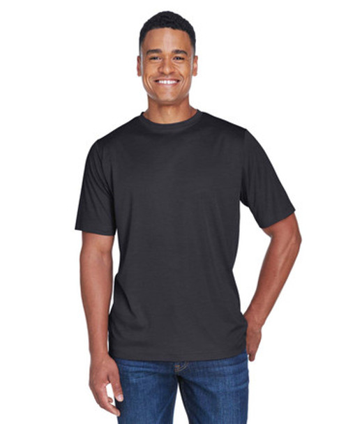 Team 365 TT11H Men's Sonic Heather Performance T-Shirt | Black Heather