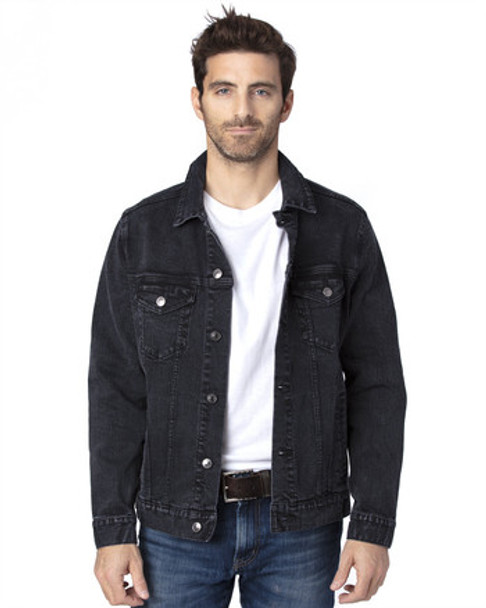 Threadfast 370J Unisex Denim Jacket | Black Denim