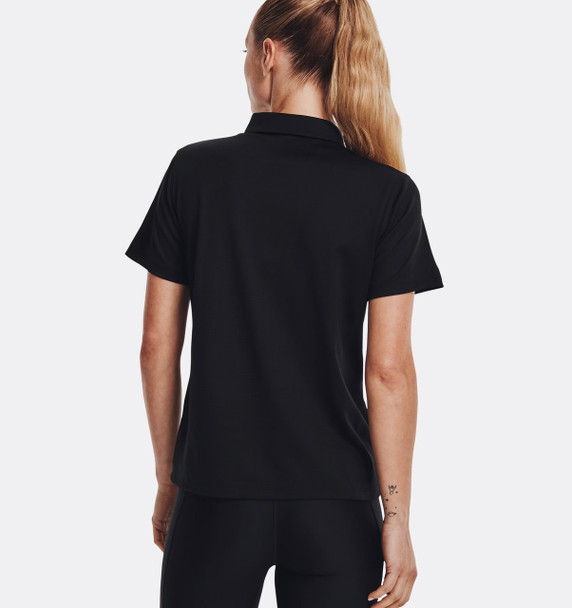 Under Armour 1370431 Women's Tech™ Polo | Black/ White