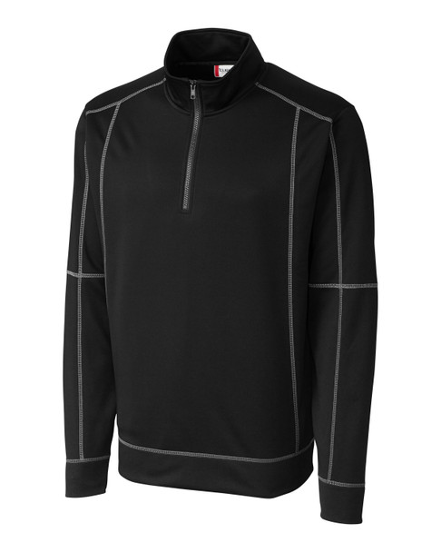 Clique Helsa Performance Mens Half Zip Pullover Sweatshirt | Black Clique Helsa Performance Mens Half Zip Pullover Sweatshirt | Black