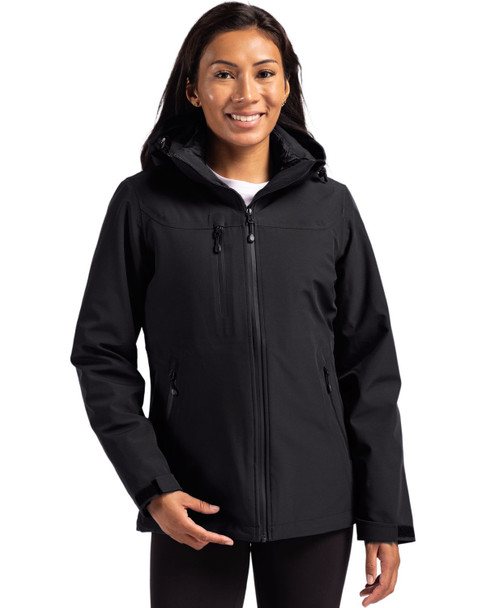 Clique Cornice 3-in-1 Waterproof Parka + Inner Layer Full Zip Womens Jacket System | Black Clique Cornice 3-in-1 Waterproof Parka + Inner Layer Full Zip Womens Jacket System | Black