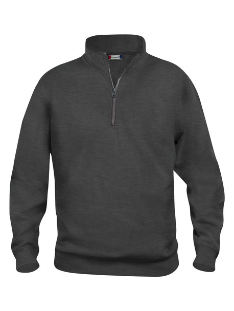 Clique Unisex Stockholm Half Zip Sweatshirt | Anthracite Melange Clique Unisex Stockholm Half Zip Sweatshirt | Anthracite Melange