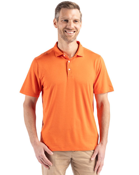 Cutter & Buck Coastline Epic Comfort Recycled Mens Polo | College Orange
