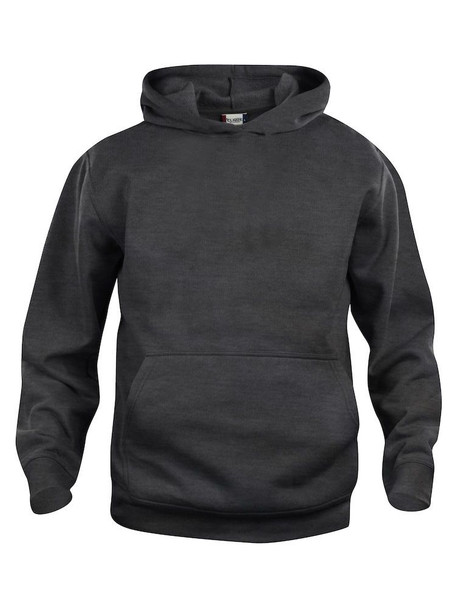 Clique Youth Stockholm Pullover Hoodie | Anthracite Melange