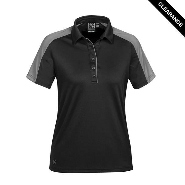 Clearance - Stormtech ENX-1W Stormtech Women's Ensign Polo - Clearance | Black/ Granite