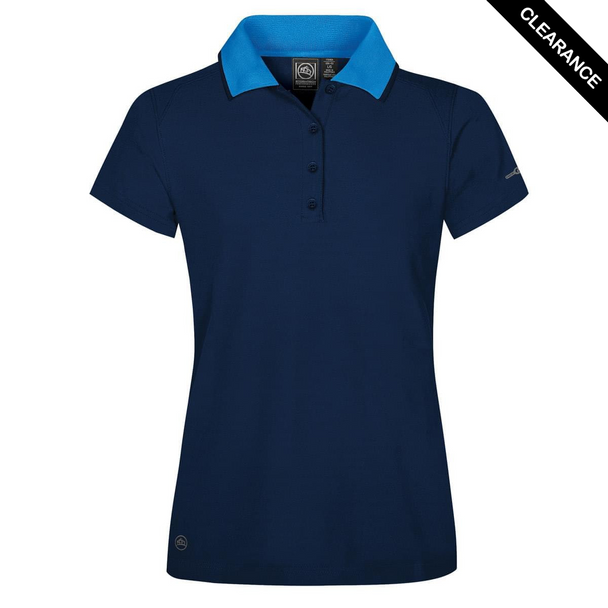 Clearance - Stormtech GPQ-2W Stormtech Women's Cignus Performance Polo - Clearance | True Navy/ Electric Blue