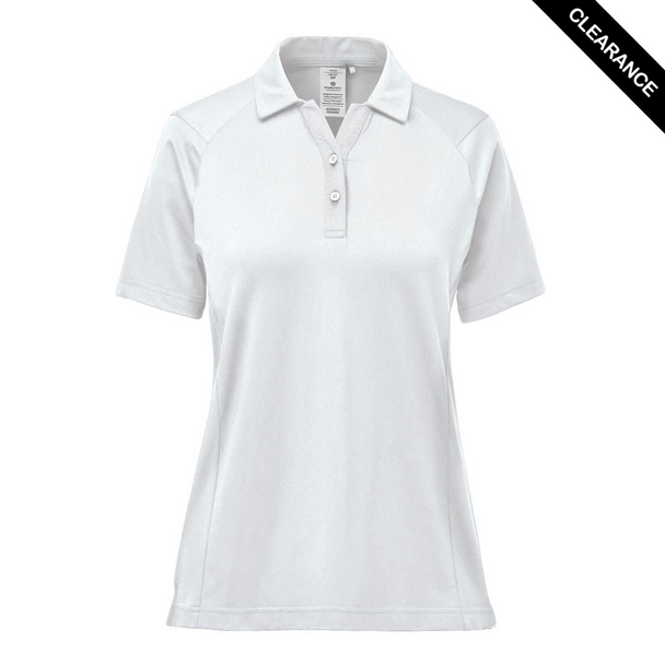 Clearance - Stormtech PSX-3W Stormtech Women's Oasis S/S Polo - Clearance | White