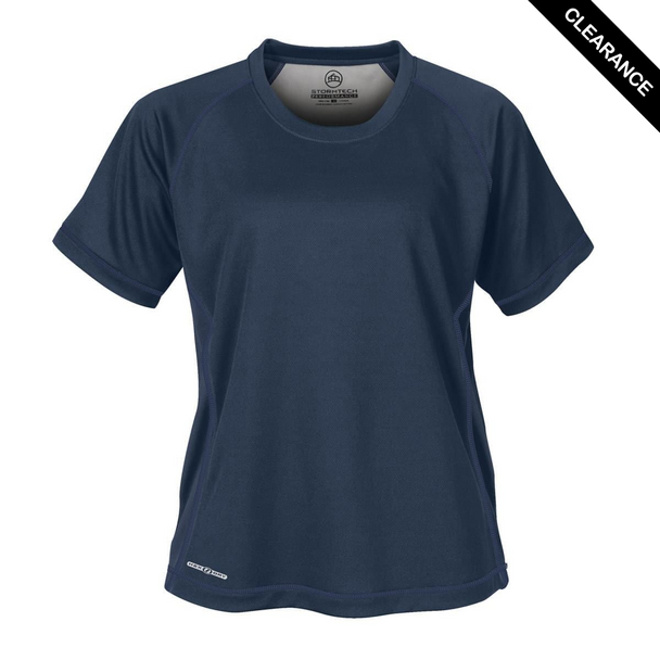 Clearance - Stormtech SAT035 Stormtech Women's H2X-DRY Short Sleeve Tee - Clearance | Navy/ Navy