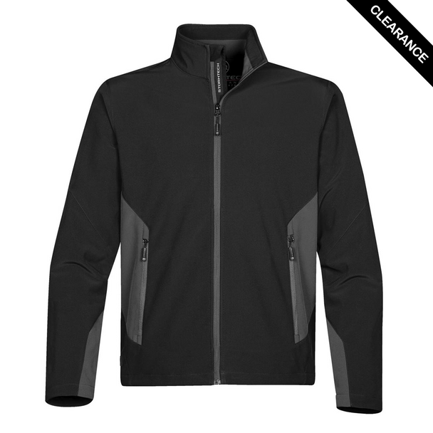 Clearance - Stormtech SDX-1 Stormtech Men's Pulse Softshell Jacket - Clearance | Black/ Granite