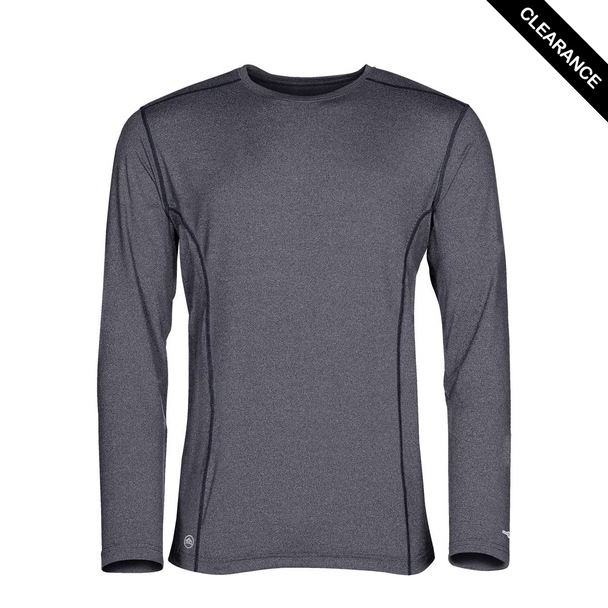 Clearance - Stormtech SNT-2 Stormtech Men's Lotus H2X-DRY Long Sleeve Tee - Clearance | Navy Melange
