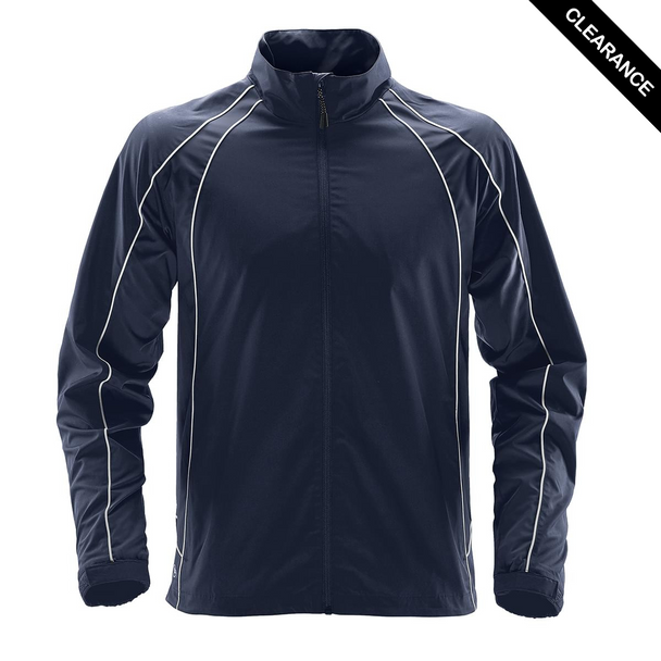 Clearance - Stormtech STXJ-2LE Stormtech Men's Warrior Training Jacket - Clearance | Navy/ Navy/ White