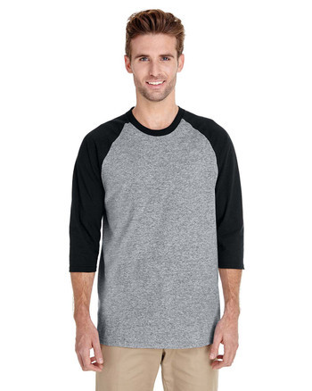 Gildan 5700 Heavy Cotton™ 3/4-Raglan Sleeve T-Shirt | Sportswear.ca