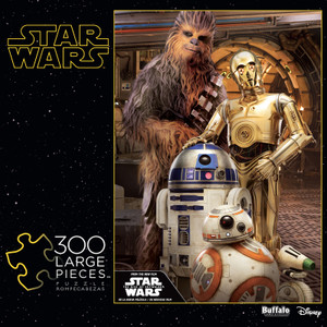 Star Wars™ Chewbacca™ and the Droids 300 Large Piece Jigsaw Puzzle Front