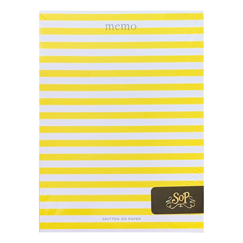 Yellow Stripe Chunky Notepad