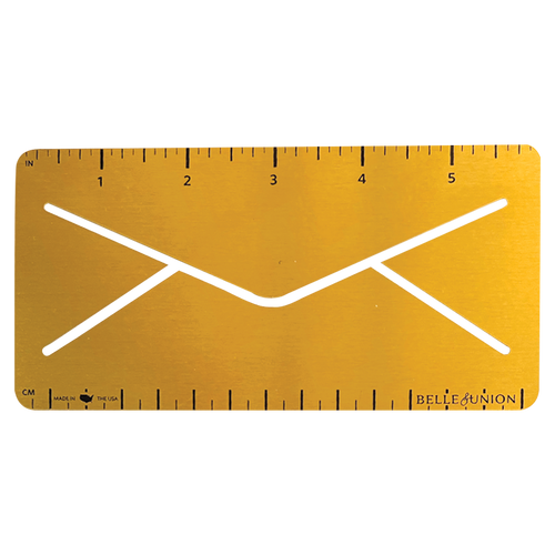 Brass Envelope Ruler