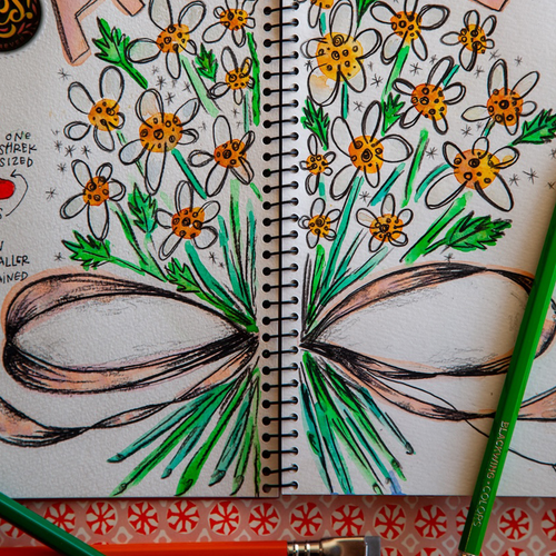 May Day Postcard Bouquet