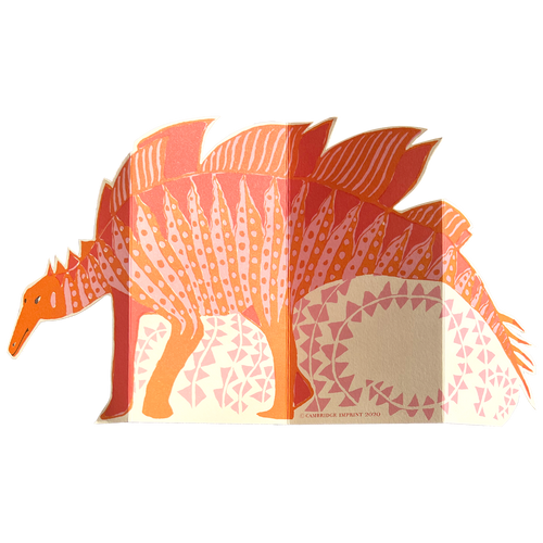 Stegosaurus Pink & Orange Concertina