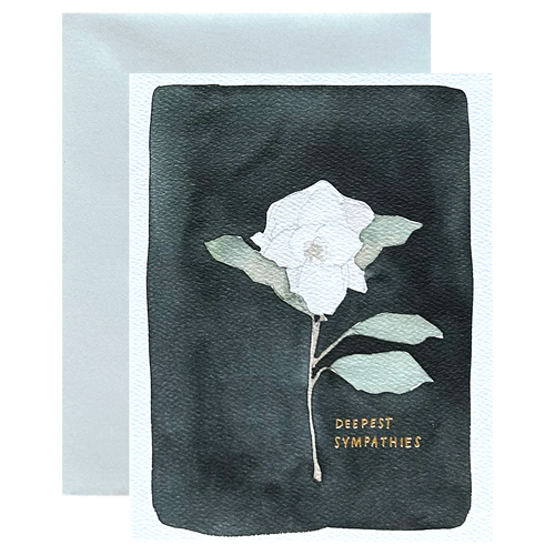 White Flower Deepest Sympathies
