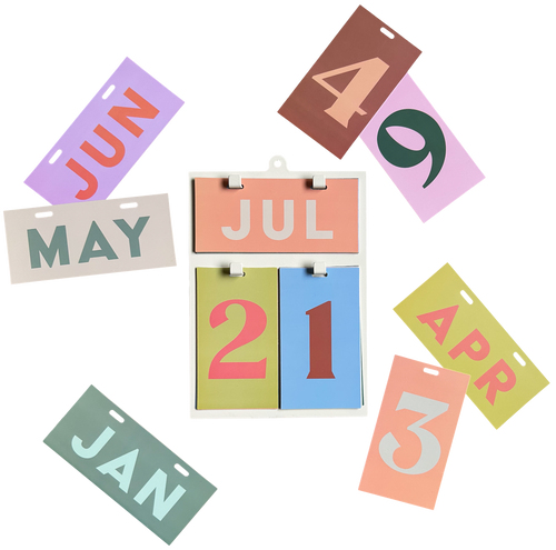 Perpetual Calendar Color Block