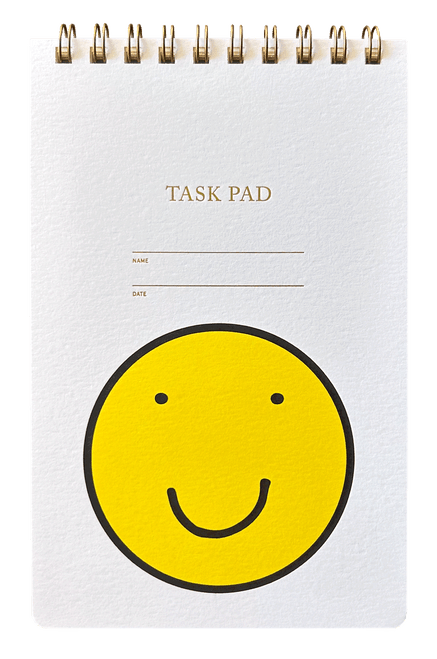Task Pad Smiley Face