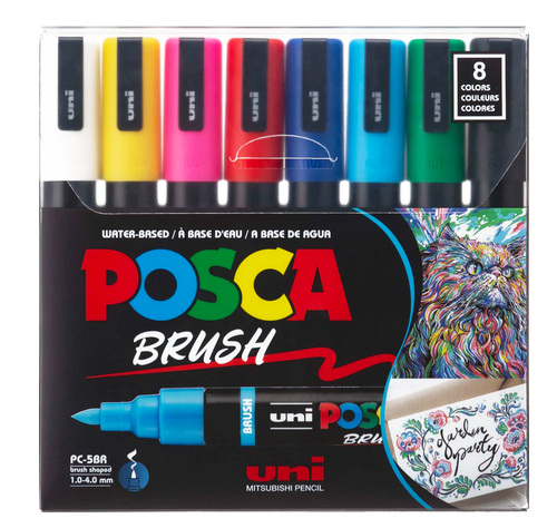 Posca Paint Marker Brush Set