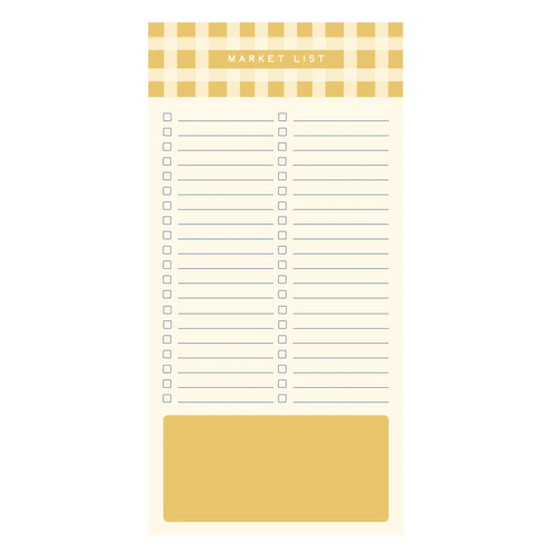 Gingham Pattern Market List