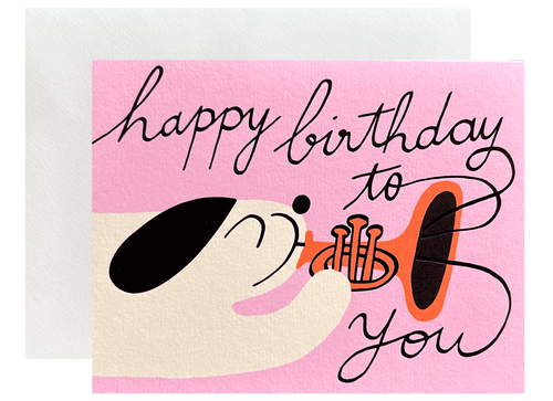 Dog & Trumpet Birthday