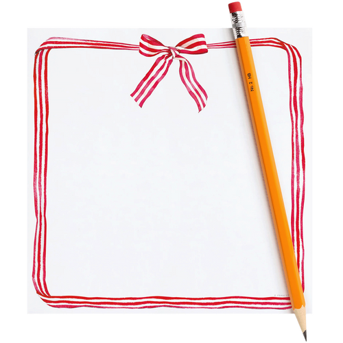 Red Ribbon Candy Notepad
