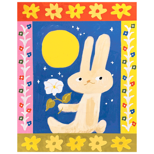 Moon Bunny Print