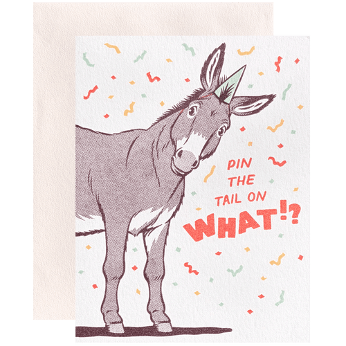 Pin the Tail Birthday Card