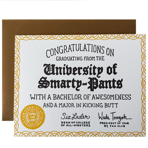 Congrats Smarty-Pants