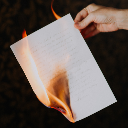 Burn / Bury / Seal: The Unsent Letter