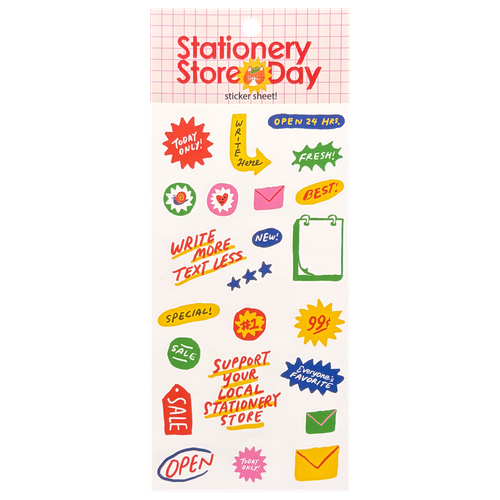 Shop Signs Sticker Sheet