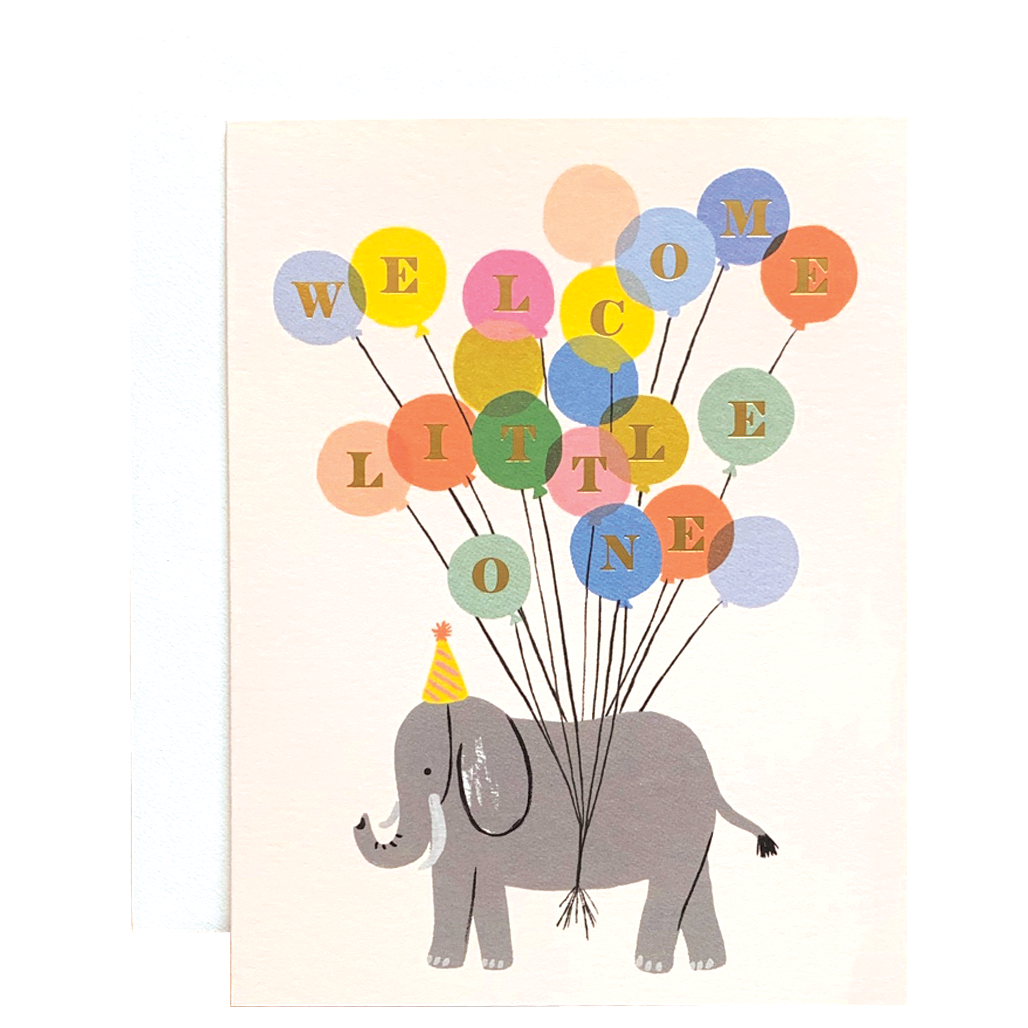 elephant with balloons