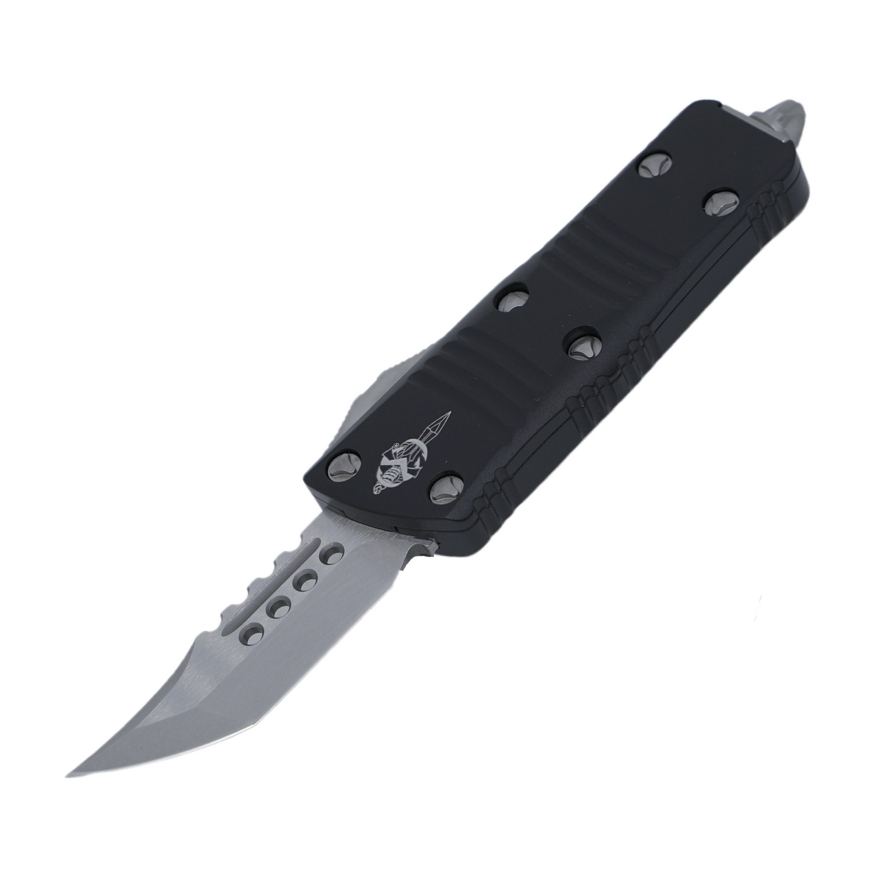 Microtech Mini Troodon HellHound Signature Series, Black Aluminum