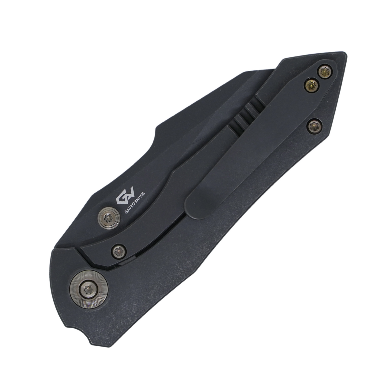 WE Knife High-Fin, WE22005-2, Bronze Titanium, Black CPM-20CV pocket knife