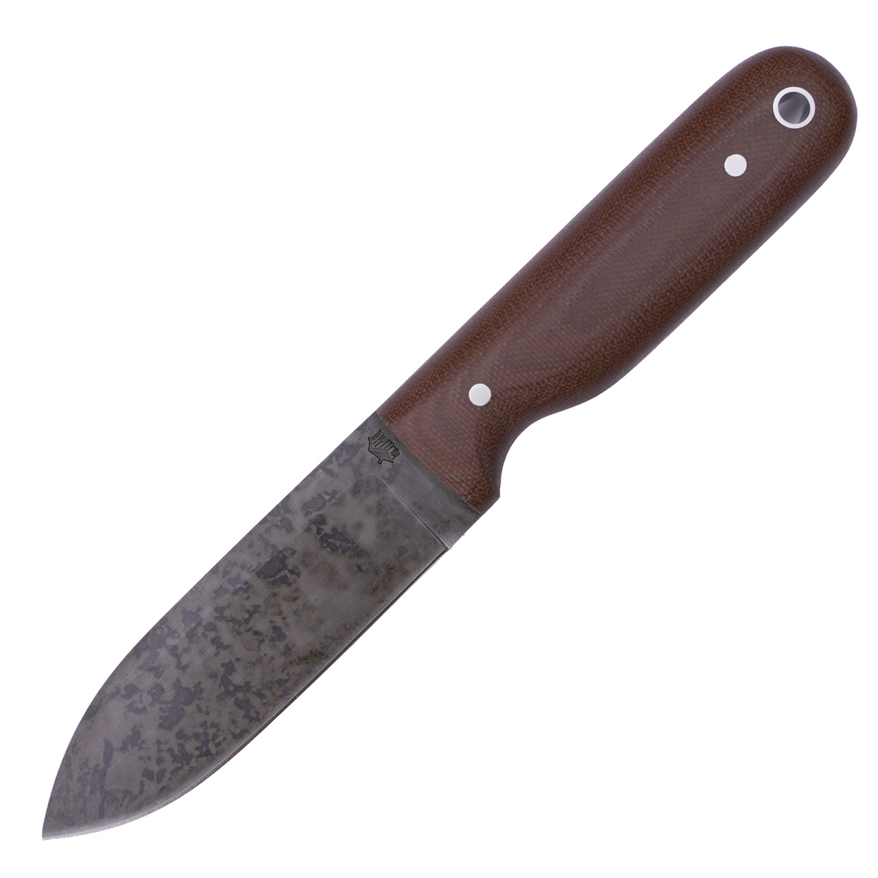 LT Wright Knives Bushcrafter HC, Rustic Brown Micarta / 1075