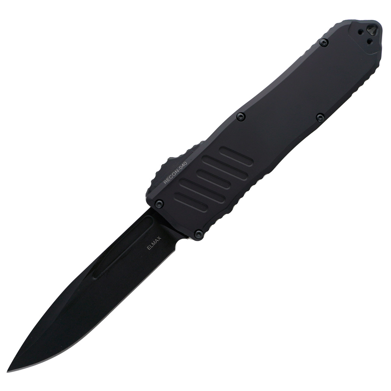 Guardian Tactical Recon-040 Drop Point, Black Aluminum / Black