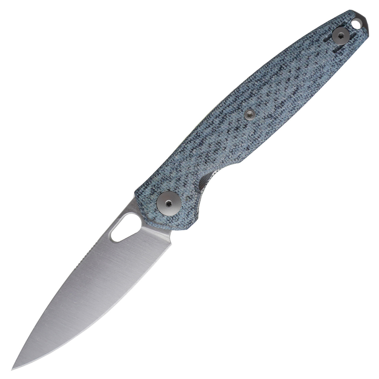 GiantMouse ACE REO, Denim Micarta / Stonewash CPM-Magnacut