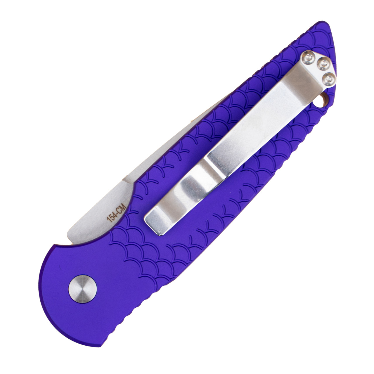 Pro-Tech TR-3 X1 Limited, Purple Fish Scale / Stonewash 154CM - TR