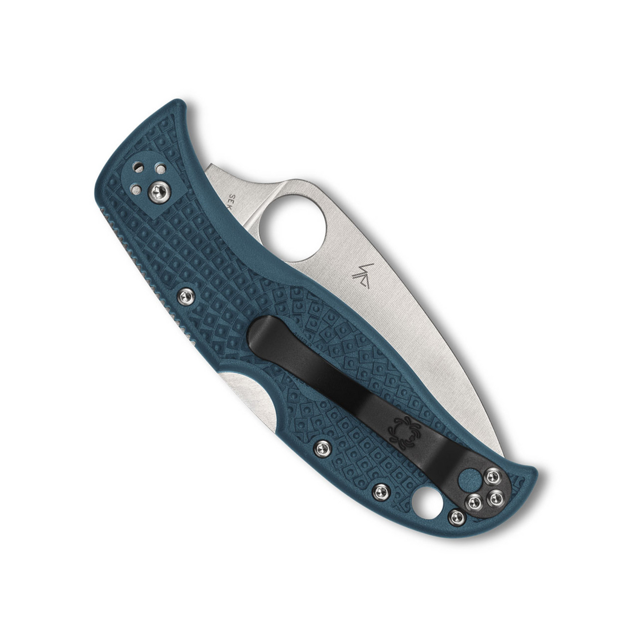 Spyderco LeafJumper Lightweight, Blue FRN / Satin K390 - C262PBLK390