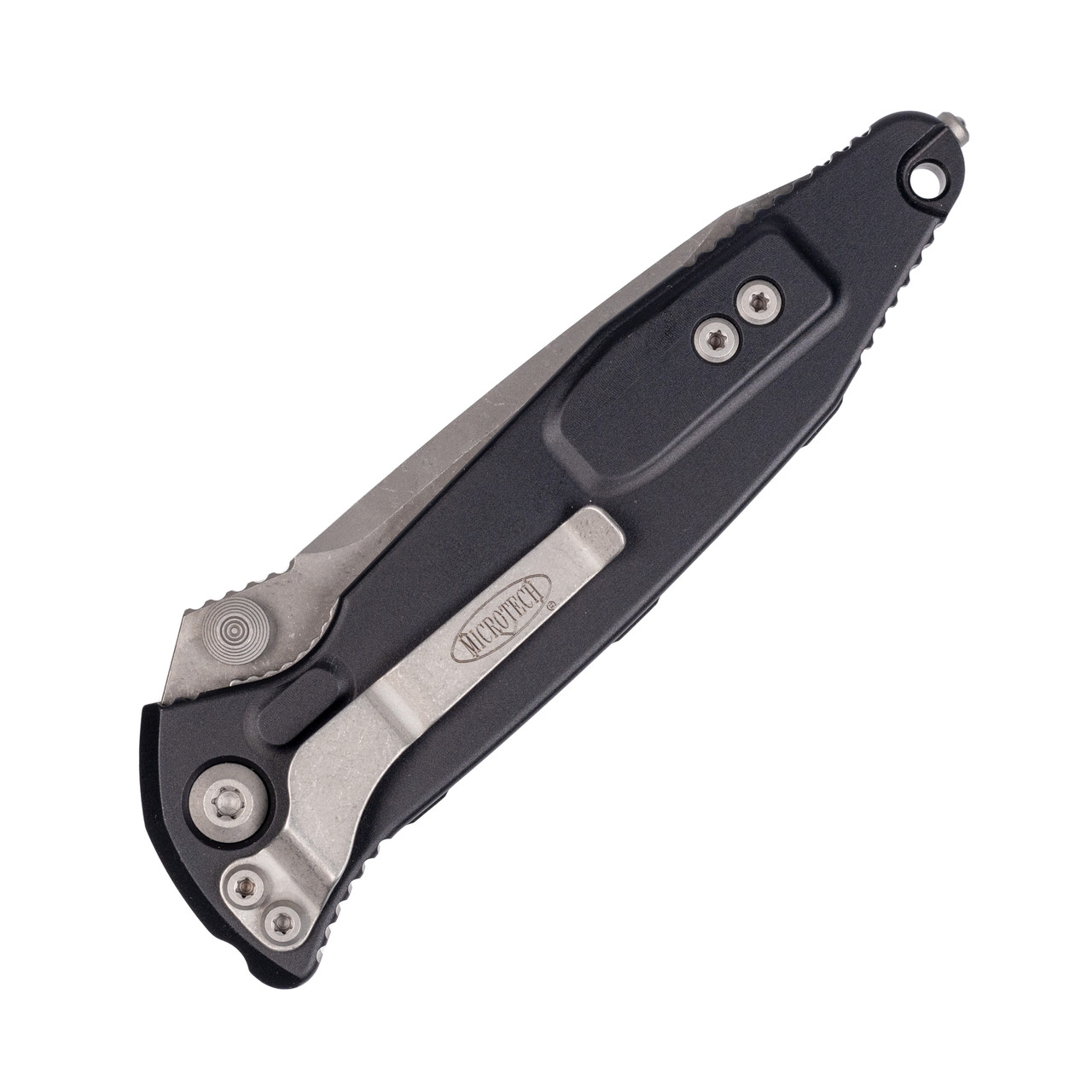 Microtech SOCOM Elite Tanto Manual, Black Aluminum / Fully