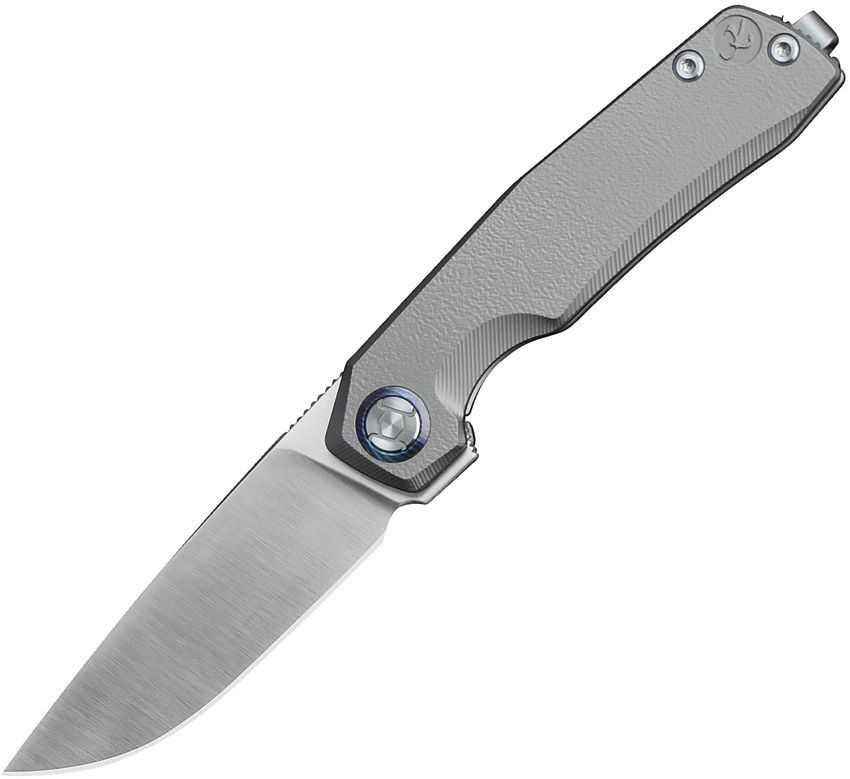 小物 KAI KUN ENDO Kunwu Mini TAO Framelock, Gray Titanium / Satin Elmax - K703S