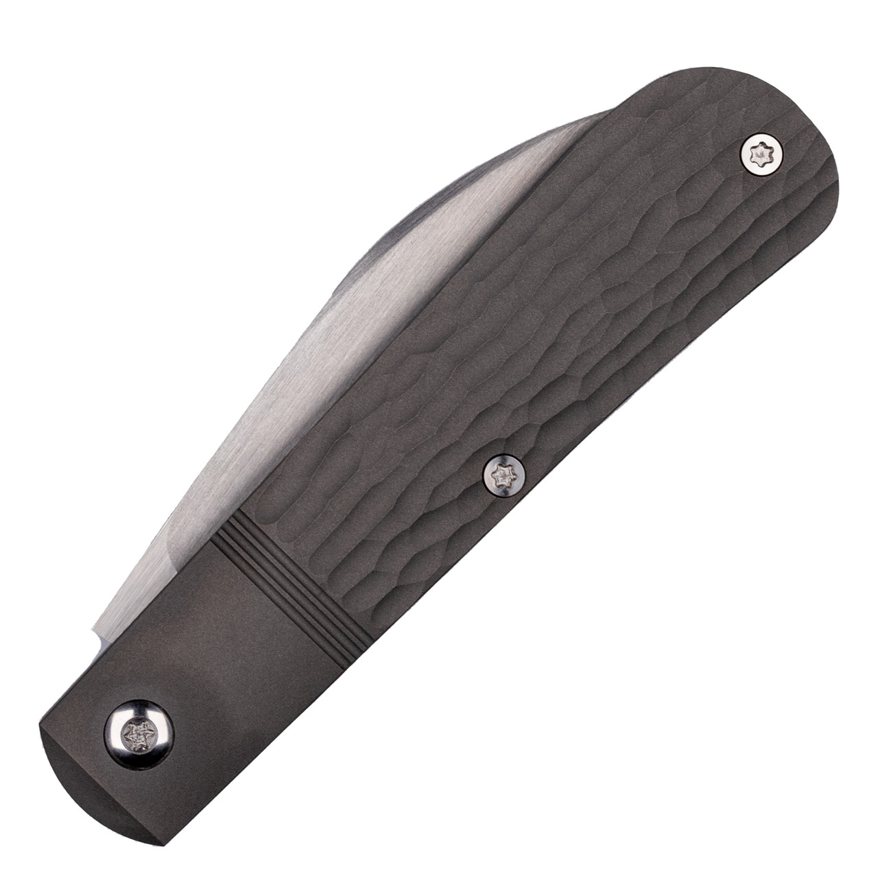 Jack Wolf Knives Laid Back Jack, Jigged Titanium / Satin CPM S90V