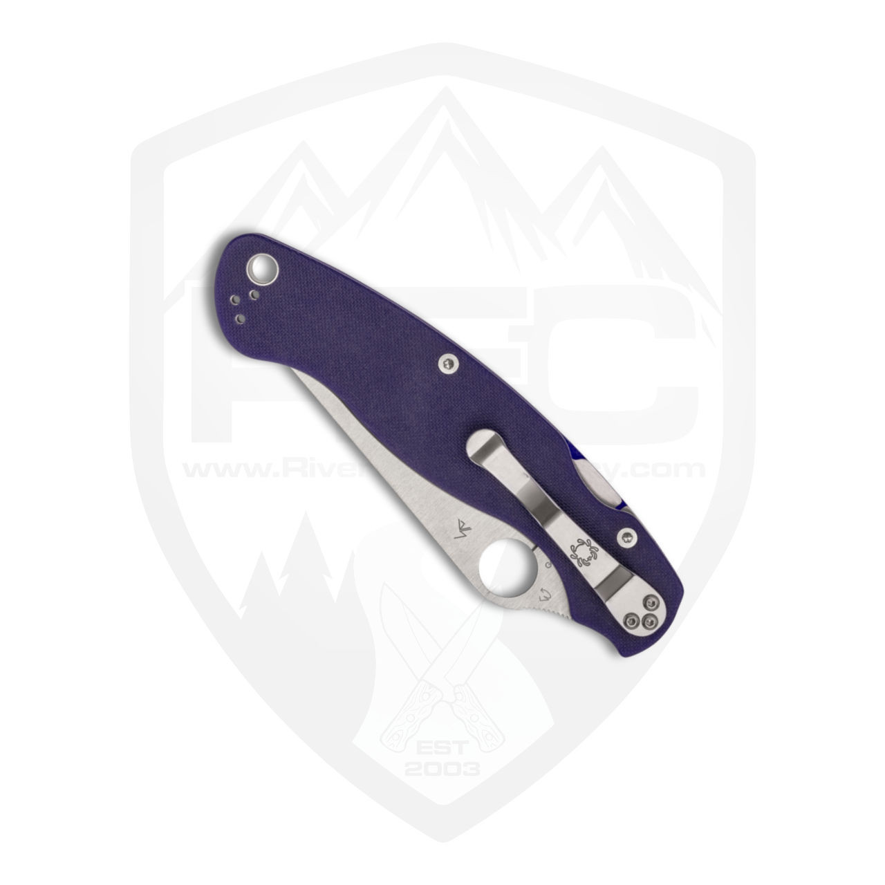 Spyderco Military 2, Dark Blue G-10 / Satin CPM S110V - C36GPDBL2