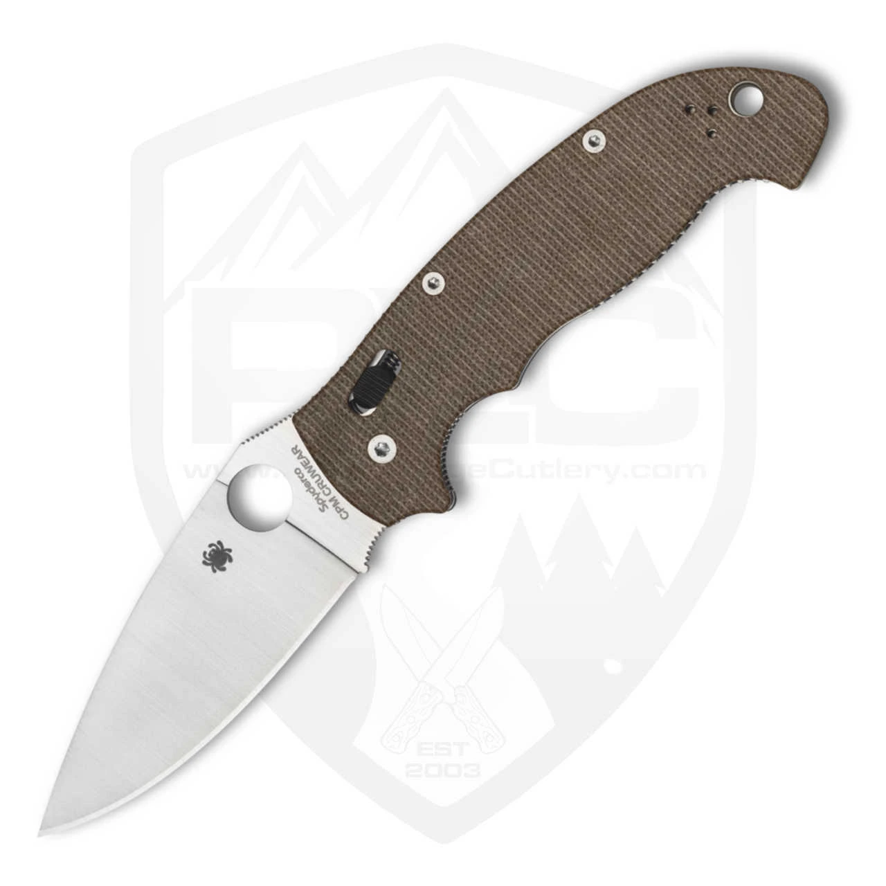 Spyderco Manix 2 XL | Brown Canvas | CRUWEAR Knife